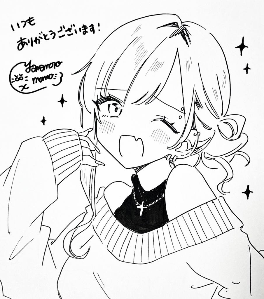 創作キャライラスト【大色紙原画】