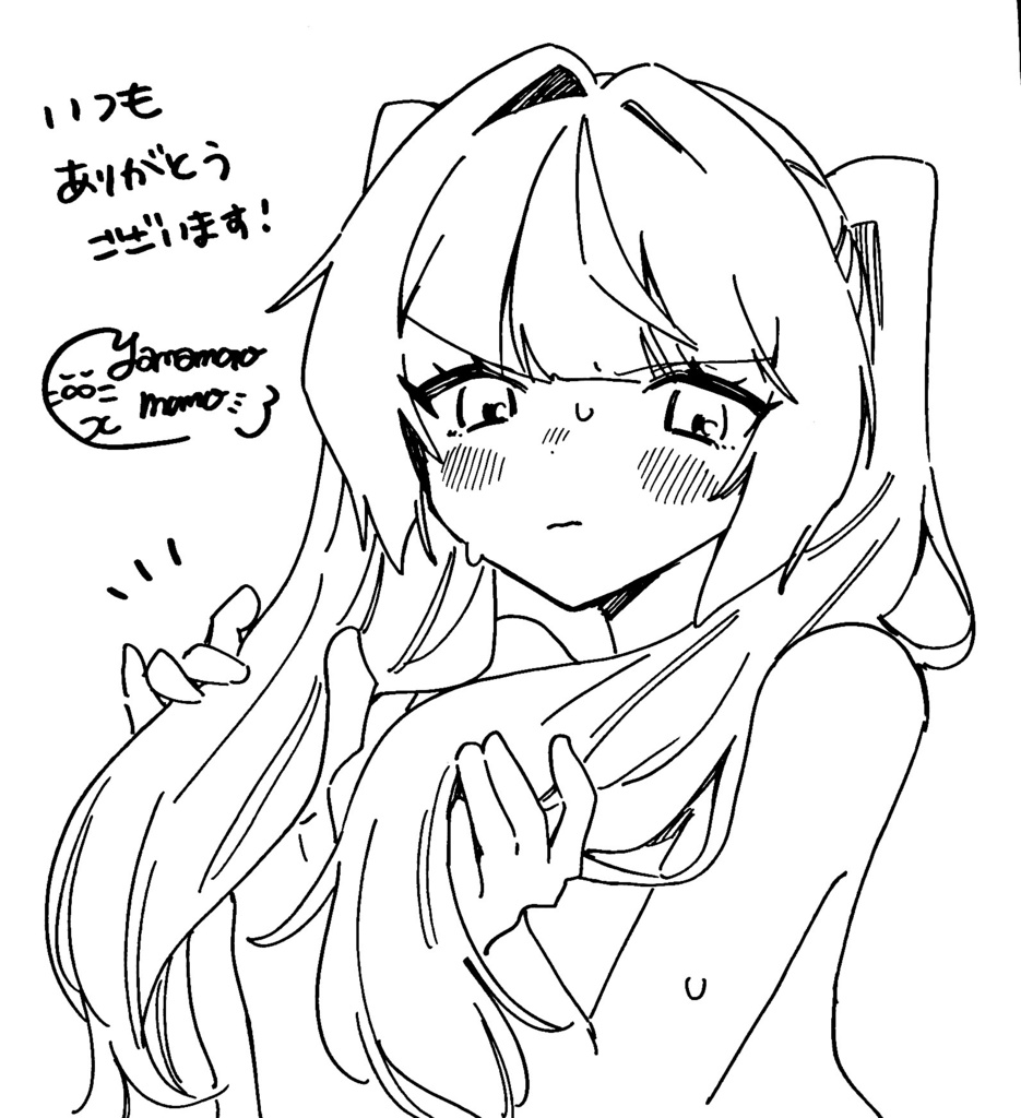 創作キャライラスト【大色紙原画】