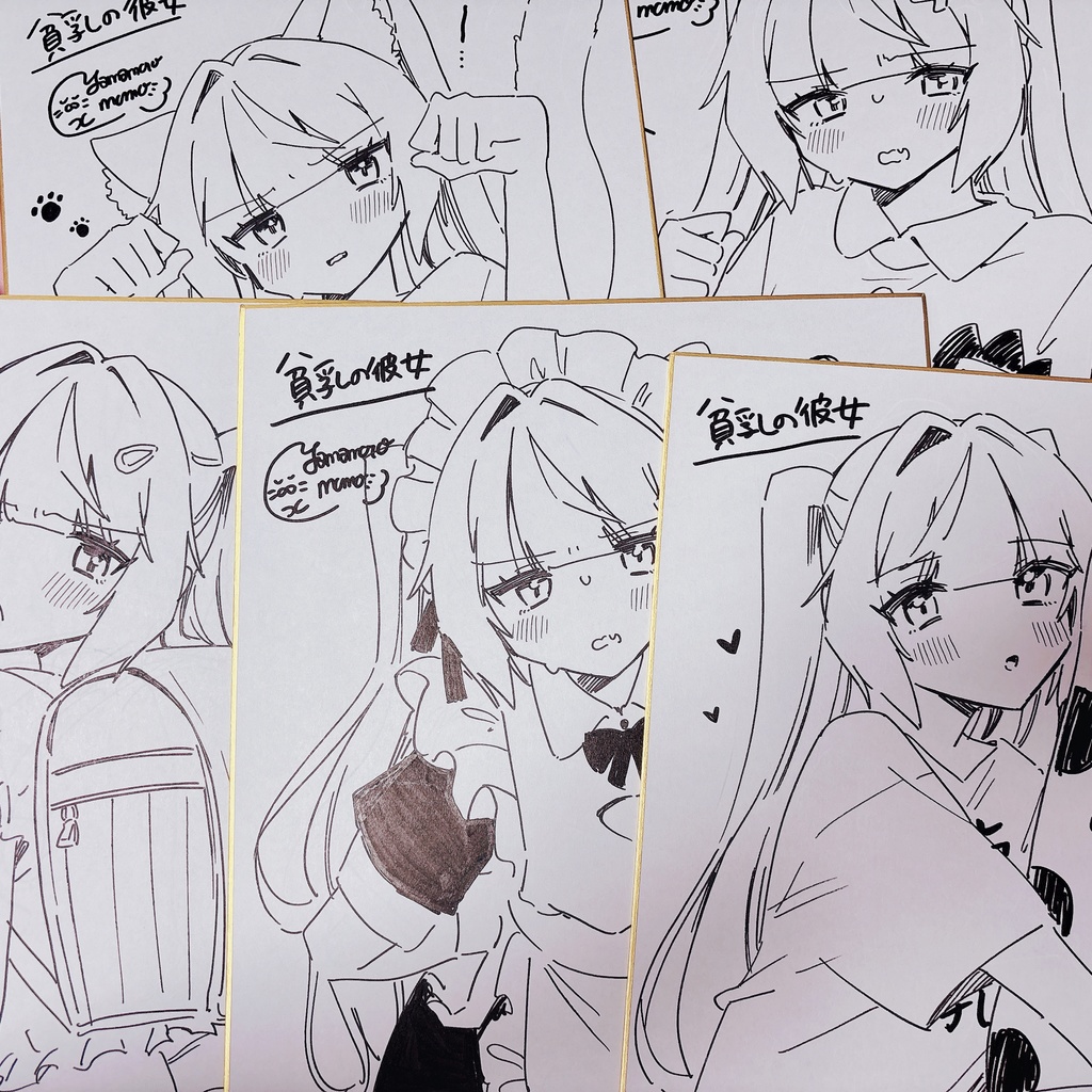 いろいろ貧乳ちゃん【大色紙直筆原画】