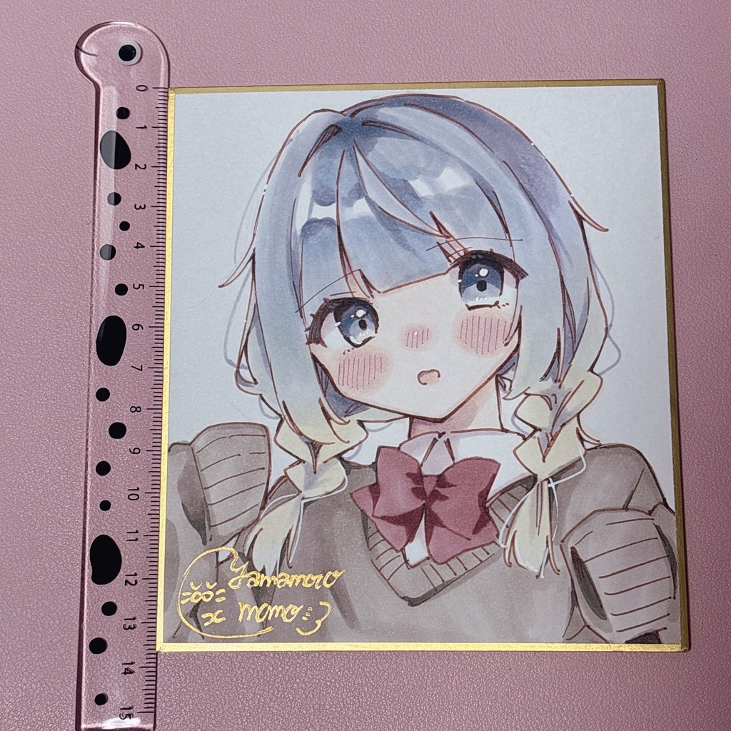 創作キャライラスト【カラー直筆ミニ色紙】