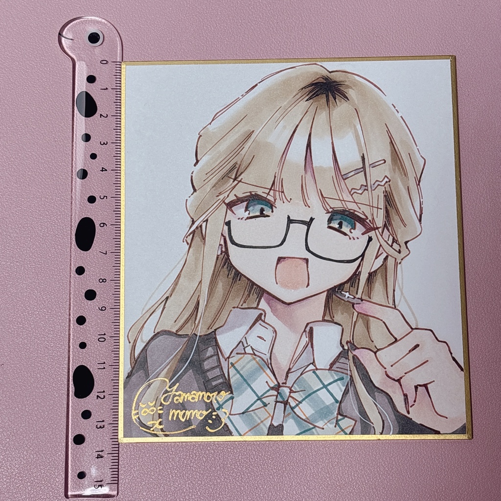 創作キャライラスト【カラー直筆ミニ色紙】