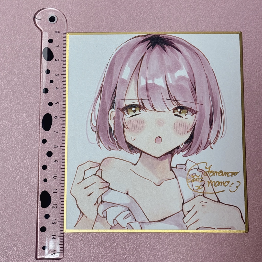 創作キャライラスト【カラー直筆ミニ色紙】