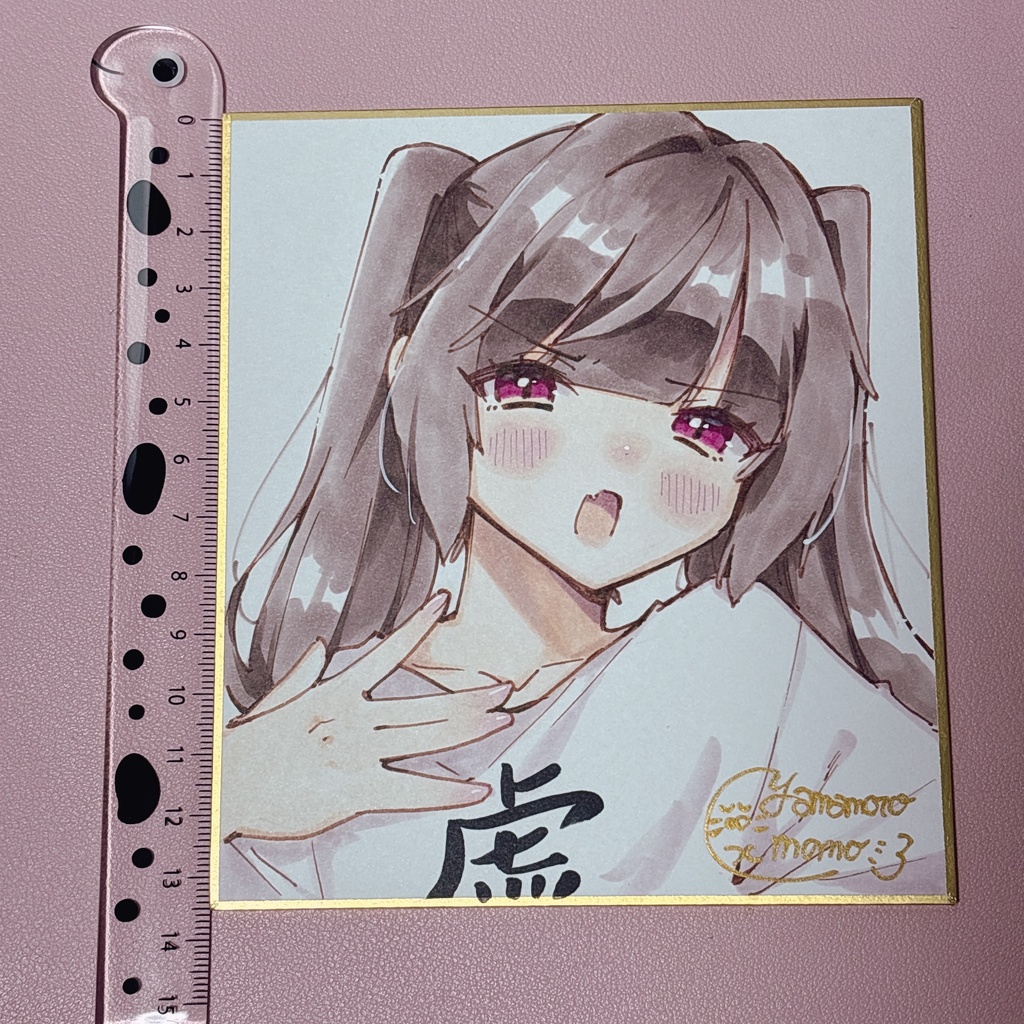 創作キャライラスト【カラー直筆ミニ色紙】