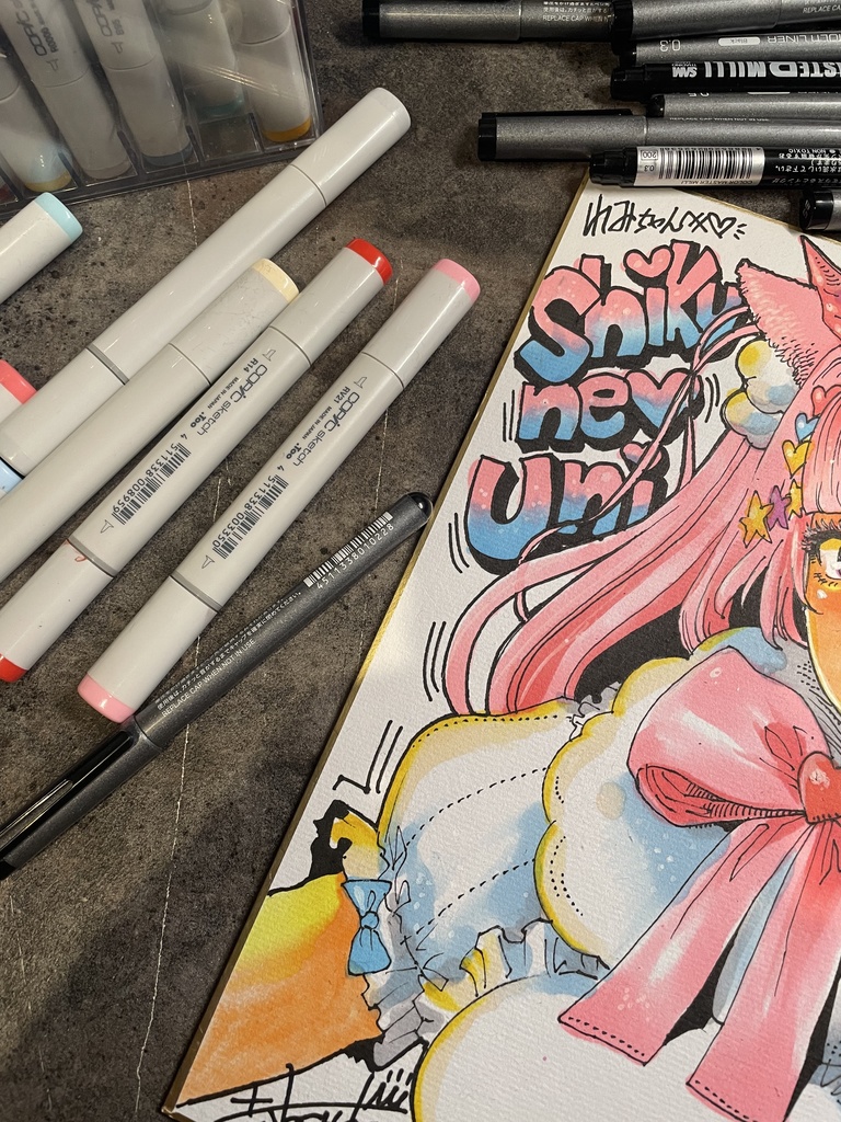 色紙 キャラクター 1体 バストアップ