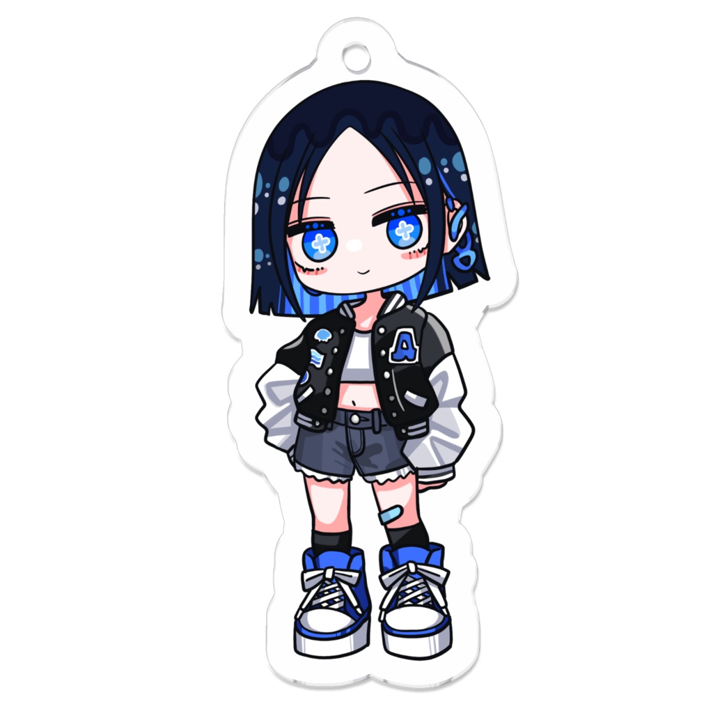 海月あおい ストリート ミニキャラ アクリルキーホルダー