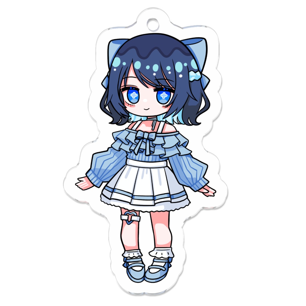 海月あおい　ガーリー　ミニキャラ　アクリルキーホルダー