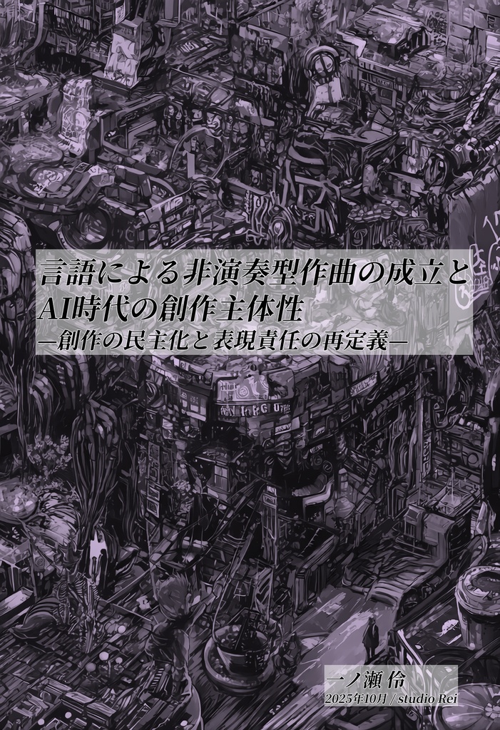 言語による非演奏型作曲の成立とAI時代の創作主体性 —創作の民主化と表現責任の再定義—
