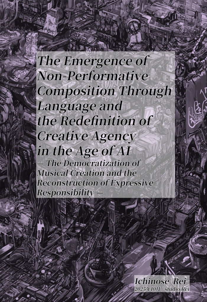 The Emergence of Non-Performative Composition Through Language and the Redefinition of Creative Agency in the Age of AI
