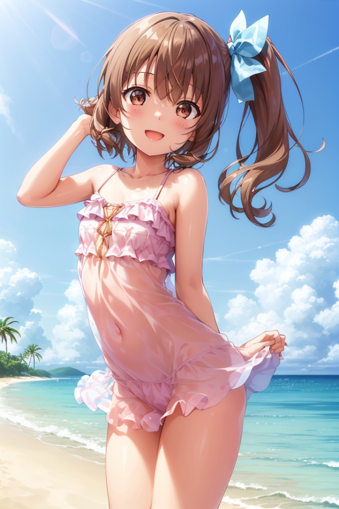 あやめの写真集⑥ 水に浸る女性たち AIイラスト