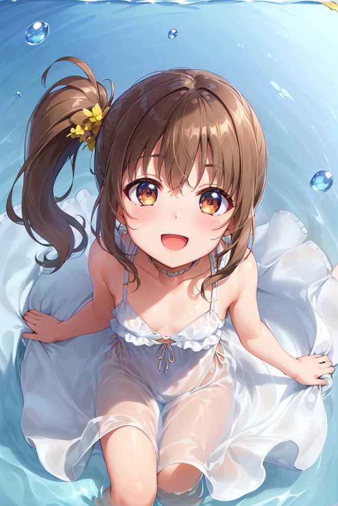 あやめの写真集⑥ 水に浸る女性たち AIイラスト