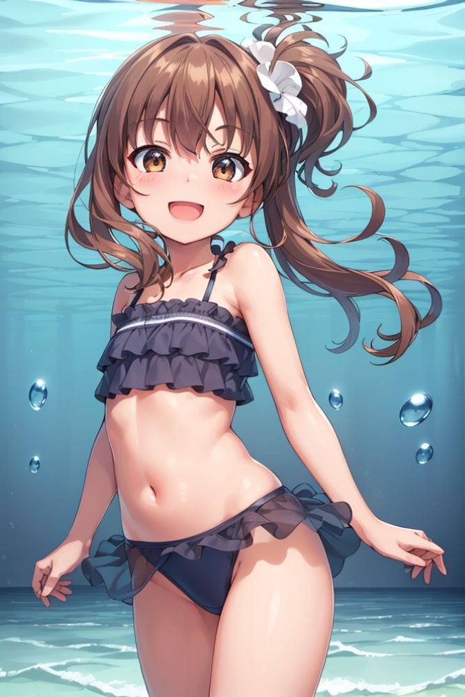 あやめの写真集⑥ 水に浸る女性たち AIイラスト