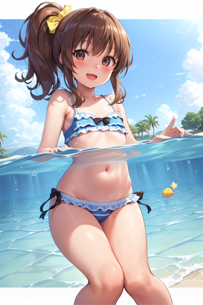 あやめの写真集⑥ 水に浸る女性たち AIイラスト