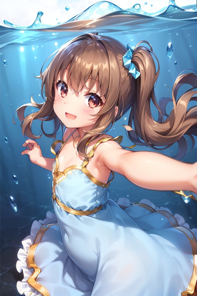 あやめの写真集⑥ 水に浸る女性たち AIイラスト