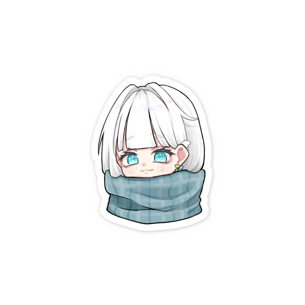 雪宮うゆ❄2025年生誕ステッカー:マフラー