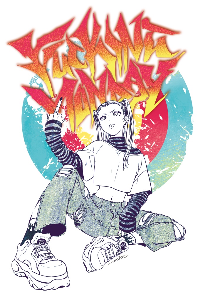 Fu**ing Monday Tシャツ - ロング