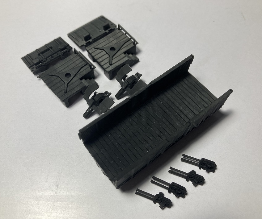 1/144サイズ ドイツ 高側無蓋貨車Ommrタイプ(対空武装)