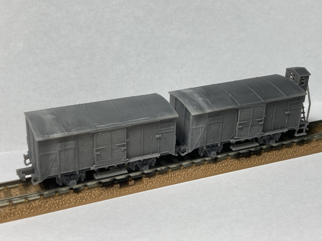 1/144 ドイツ 15t有蓋車 A2(G10)タイプ 2輌セット