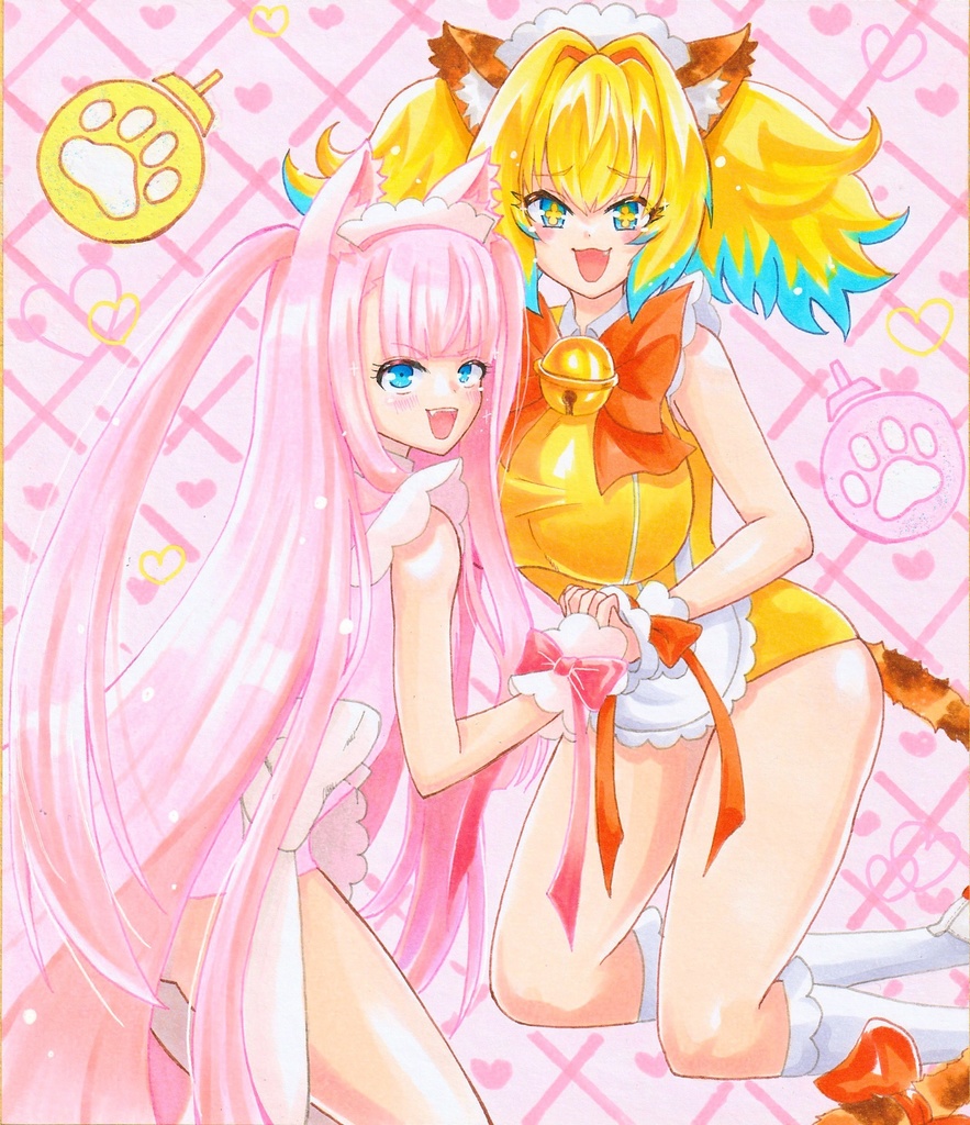 二次創作 ボンバーガール モモコ パイン 中色紙