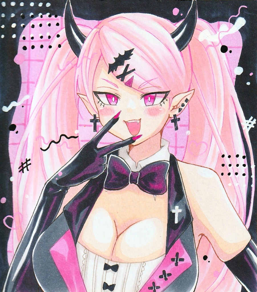 オリジナル サキュバス  小色紙