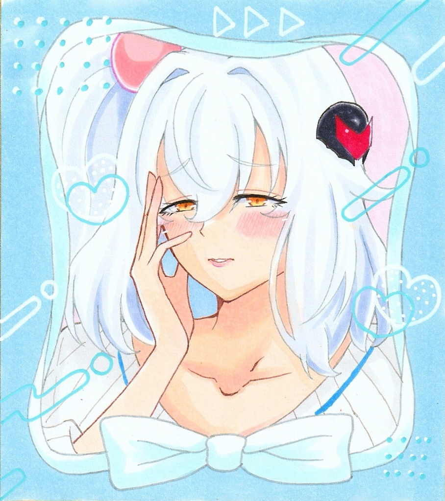 二次創作 ボンバーガール シロヱ 小色紙