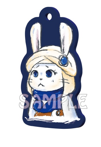 虚無顔レポリット　アクリルキーホルダー