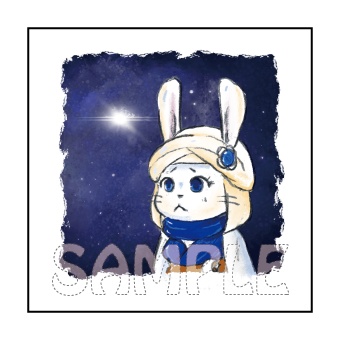宇宙顔レポリット_ステッカー