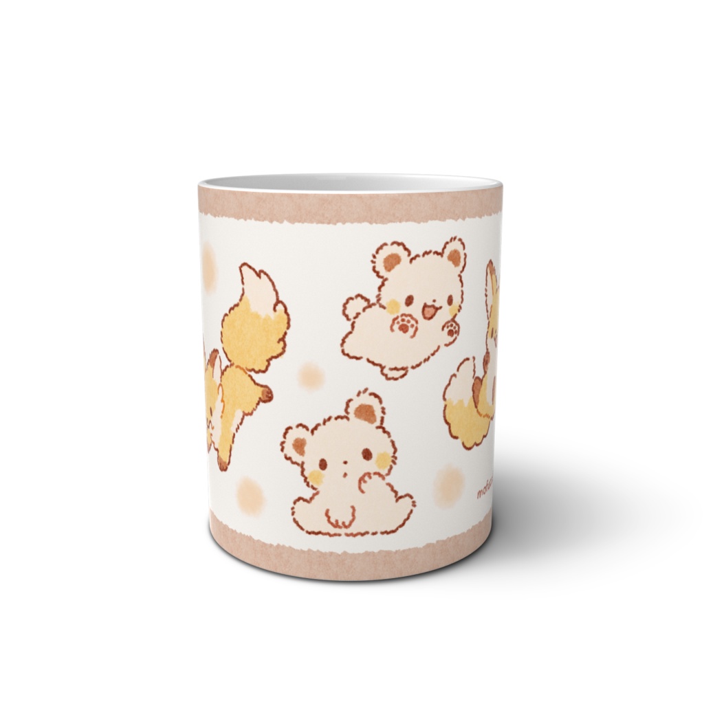 きつねとしろくまマグカップ