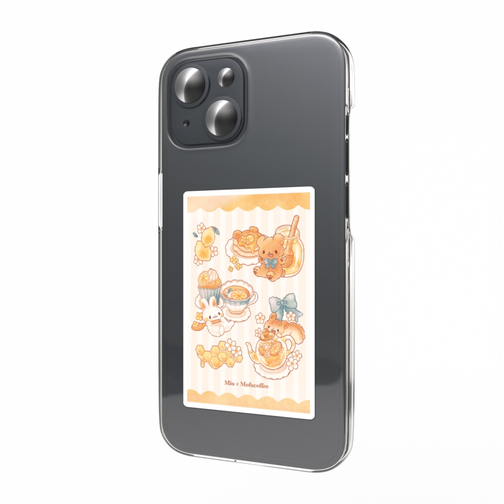 スマホステッカー Miu×Mofucoffeeコラボグッズ