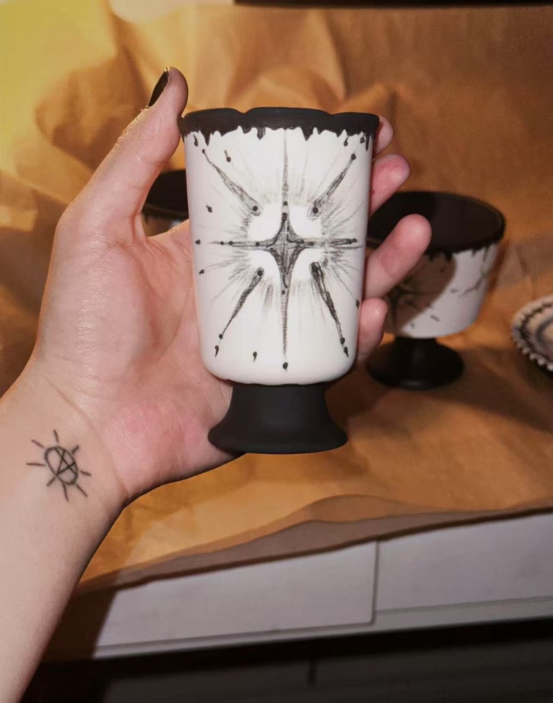 【瞬く星】小さなステムグラスキャンドル