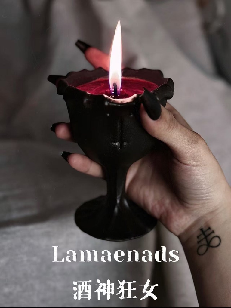 【狂女の酒】陶器カップキャンドル