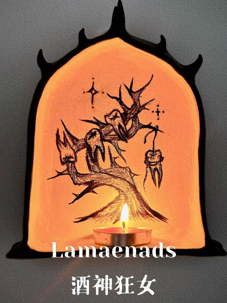 【尖った歯】キャンドルホルダー