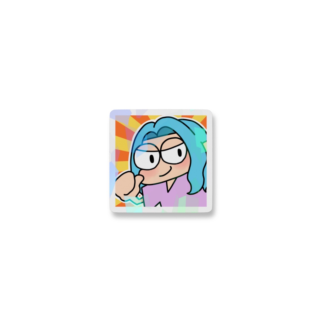 ほくたこドヤ顔ホログラムスマホステッカー