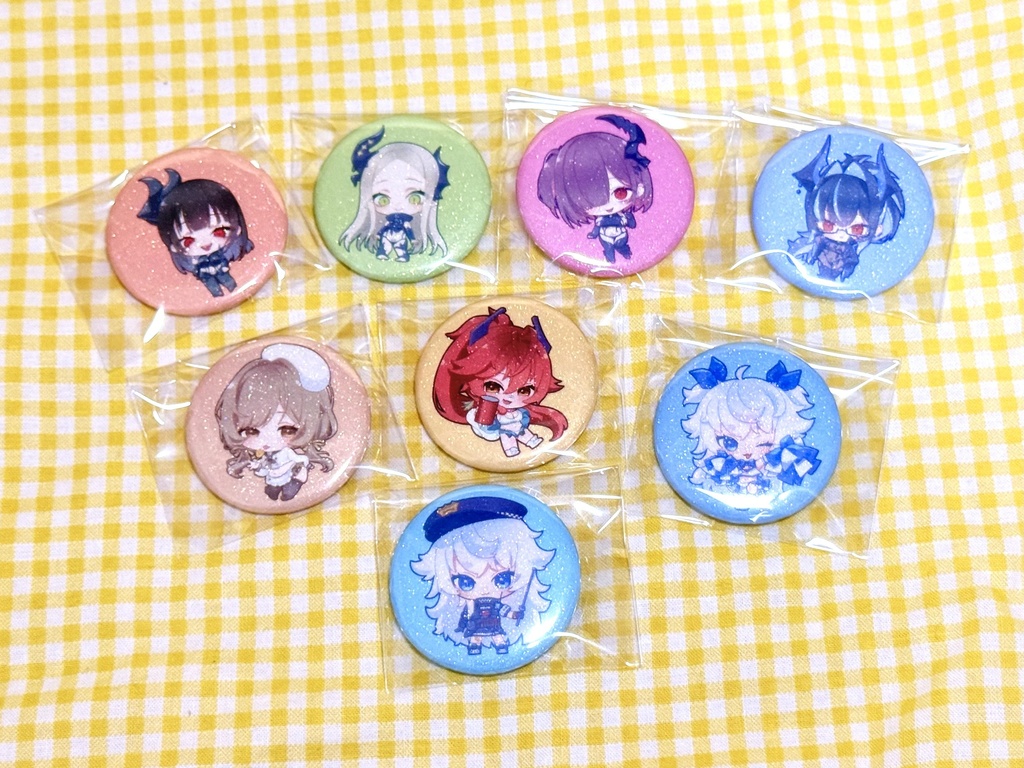 ミニグリッター缶バッジ【ランダム】