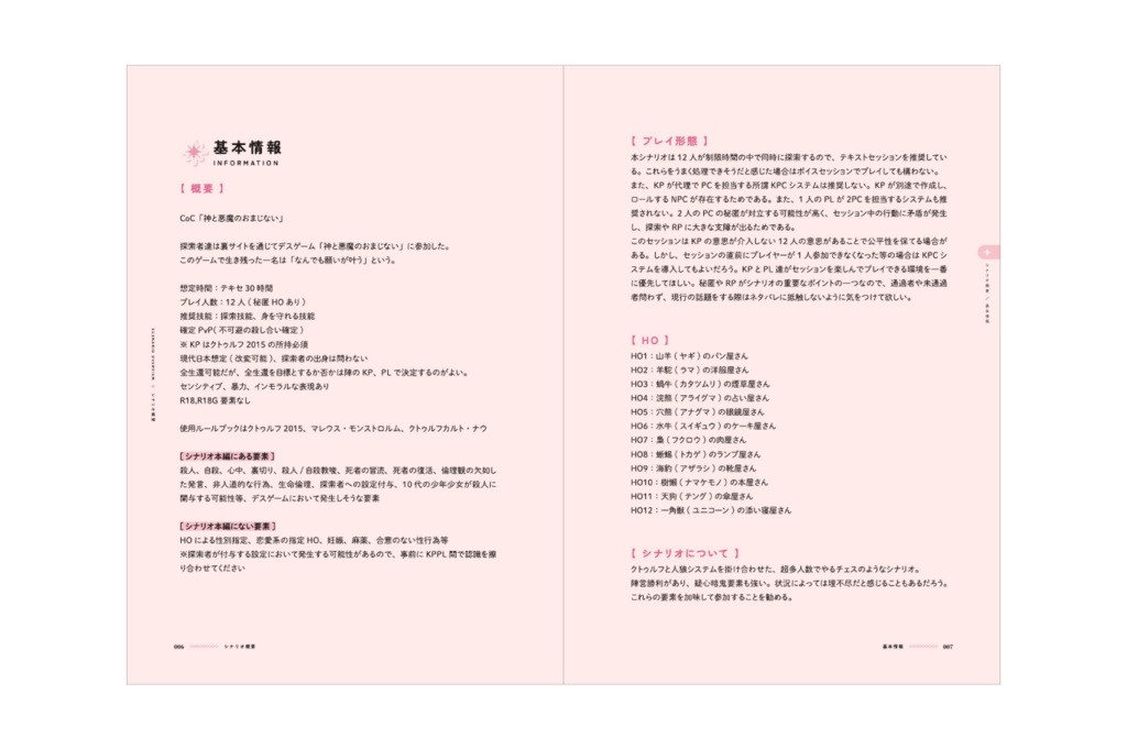 書籍版 CoC「神と悪魔のおまじない」SPLL:P107401