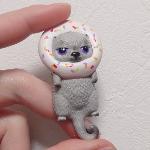 エリザベスカラー第二弾 ドーナツver. 猫マグネット(全4種)