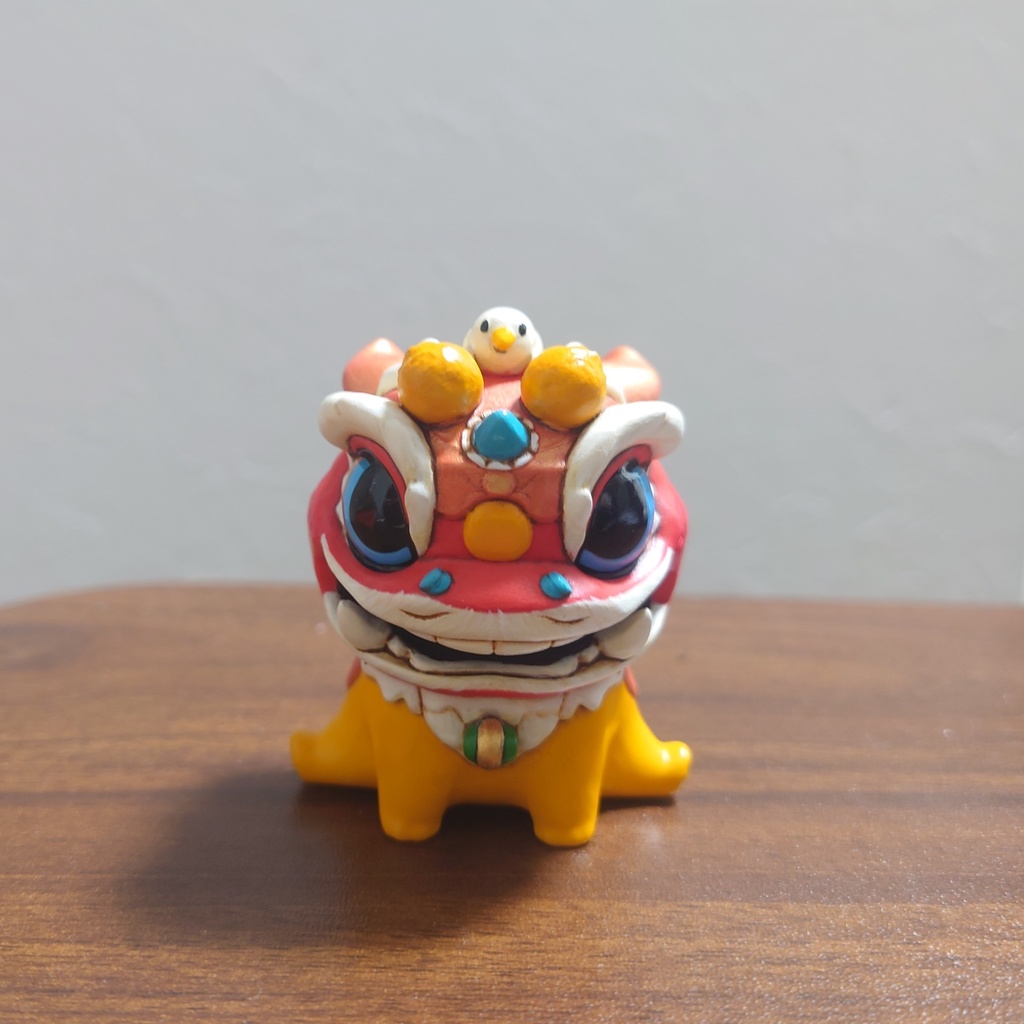 グアグア獅子舞 レジン塗装済完成品(ハンドメイド)