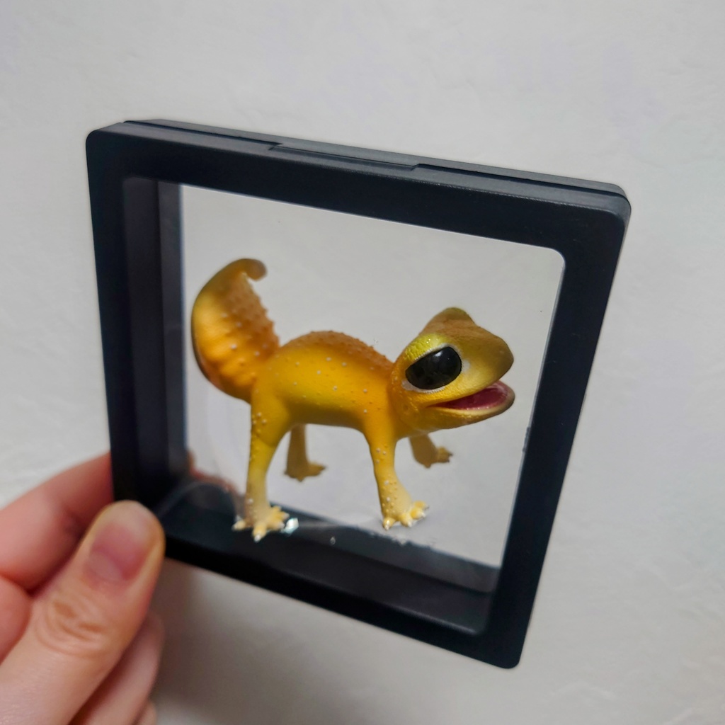 ナメハダタマオヤモリ レジン塗装済完成品(ハンドメイド)