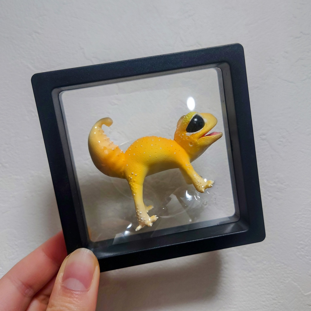 ナメハダタマオヤモリ レジン塗装済完成品(ハンドメイド)