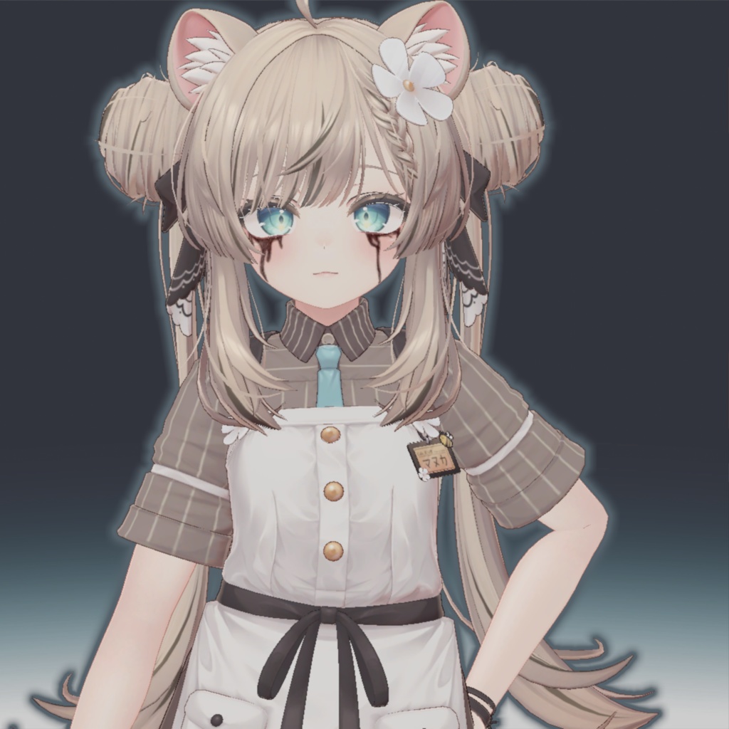 【3アバター対応】乾いた血の涙テクスチャ/ Dried Blood Tears Texture