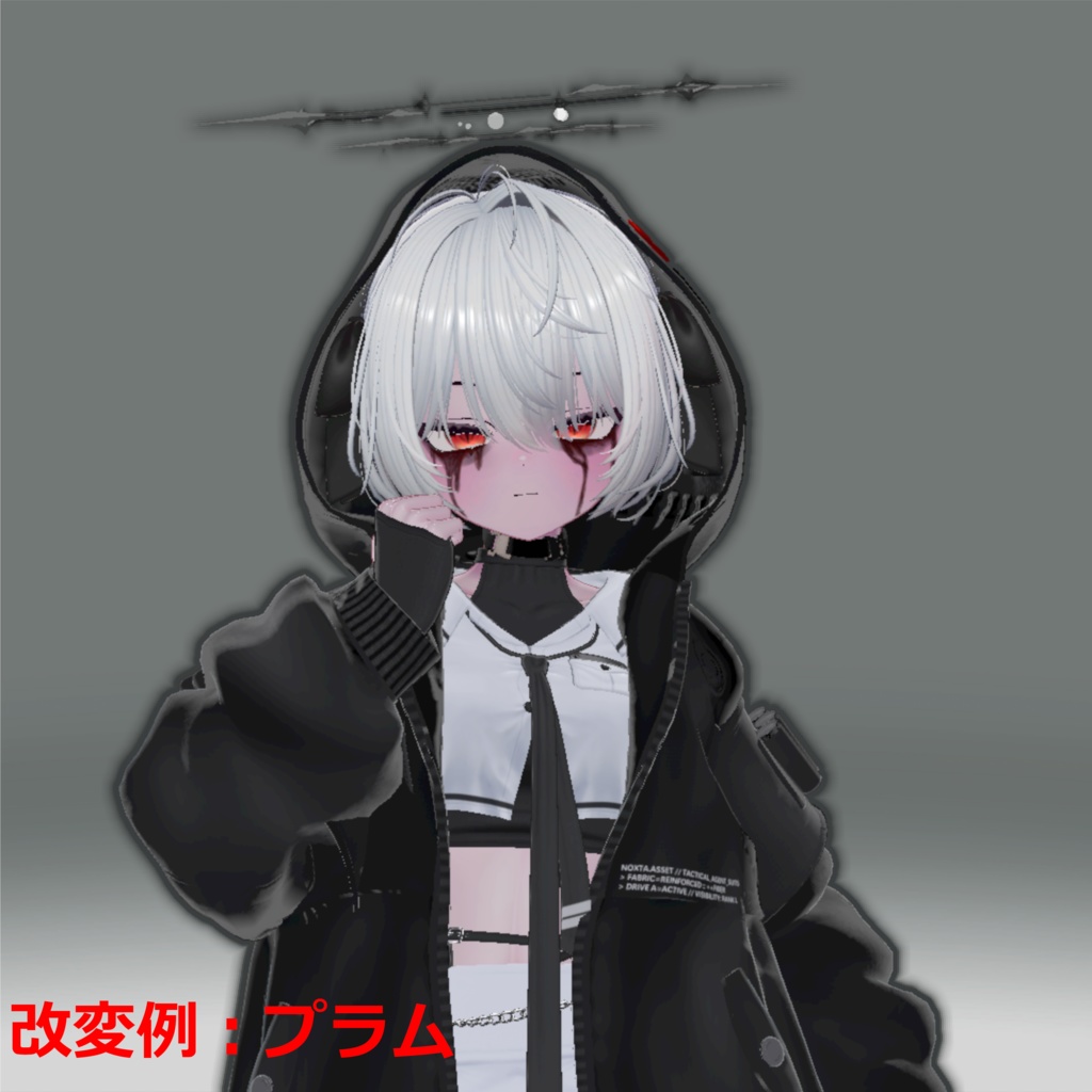 【3アバター対応】乾いた血の涙テクスチャ/ Dried Blood Tears Texture