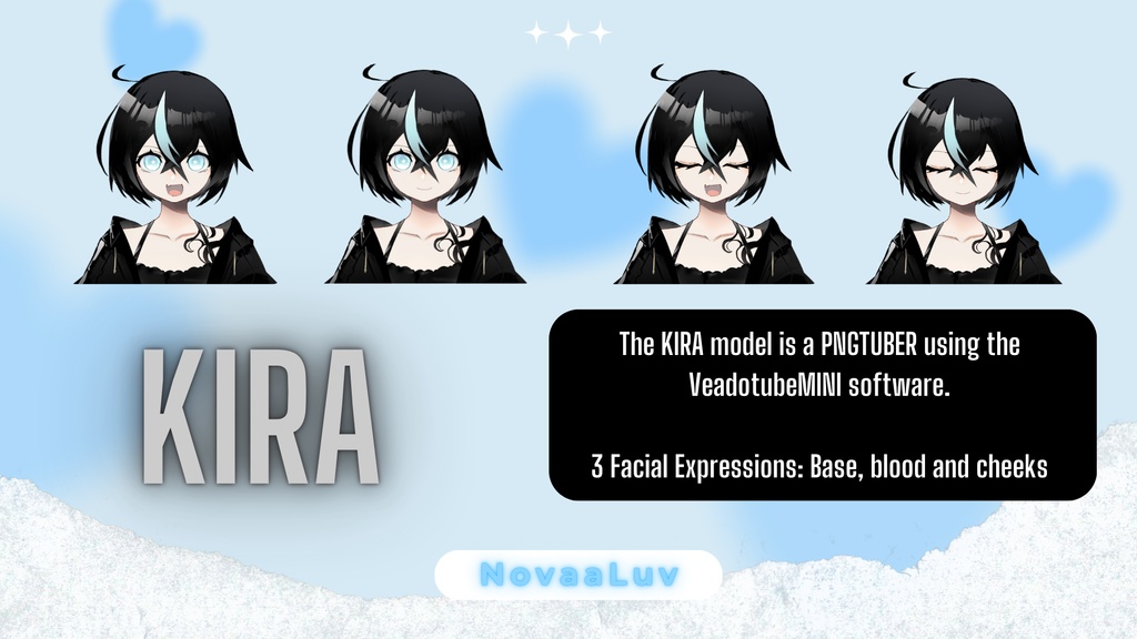 Kira - PNGtuber Template Preset for Streaming