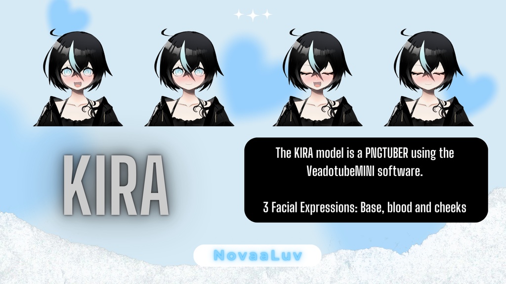 Kira - PNGtuber Template Preset for Streaming