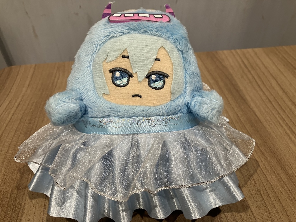 煌めくオーガンジーの 大天使ドレス(ライトブルー)