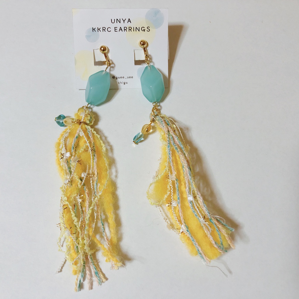 黄黒カラー イヤリングイヤリング/ピアス