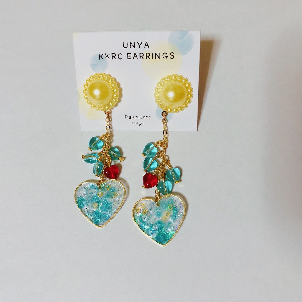 黄黒カラー イヤリングイヤリング/ピアス