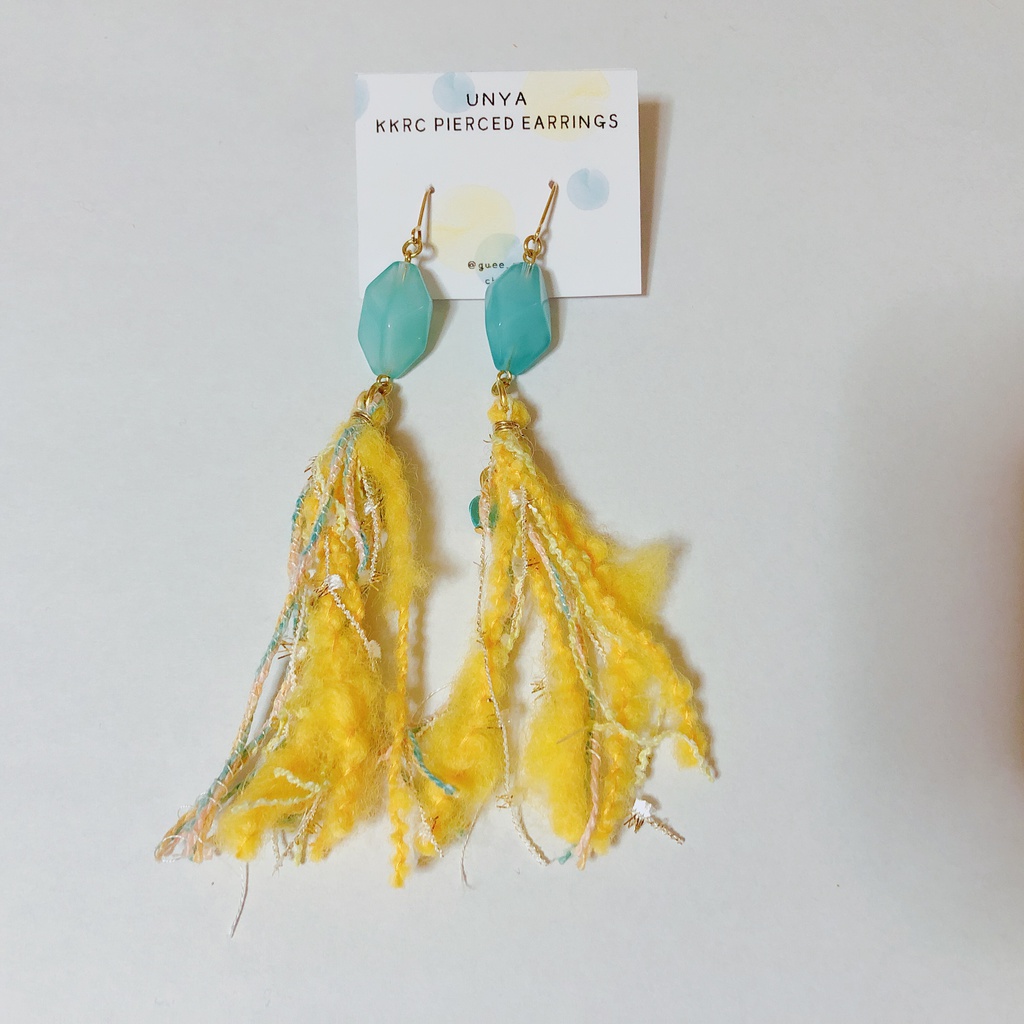 黄黒カラー イヤリングイヤリング/ピアス