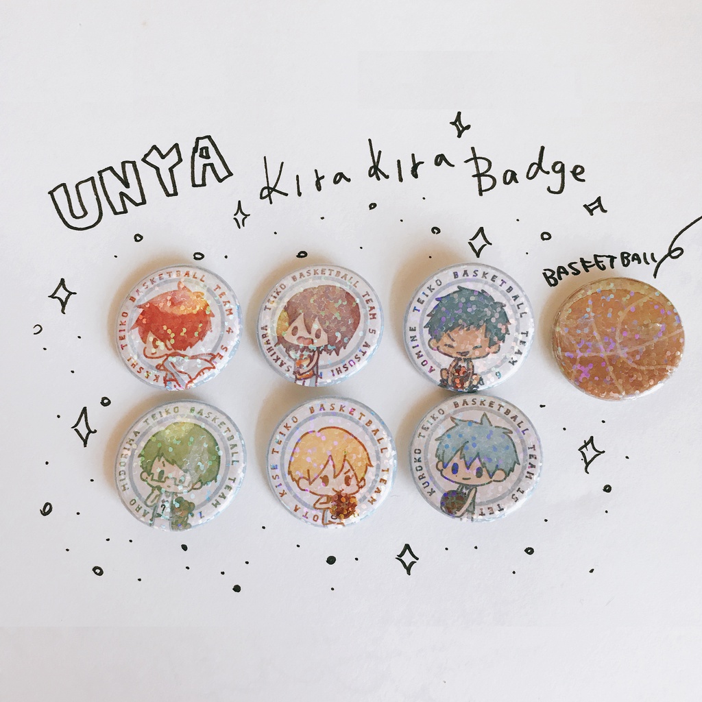 帝光キセキの世代 ホログラム缶バッチ