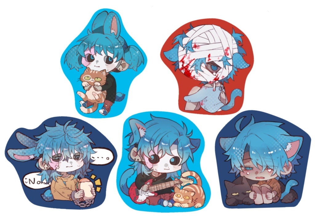 猫ステッカー詰A