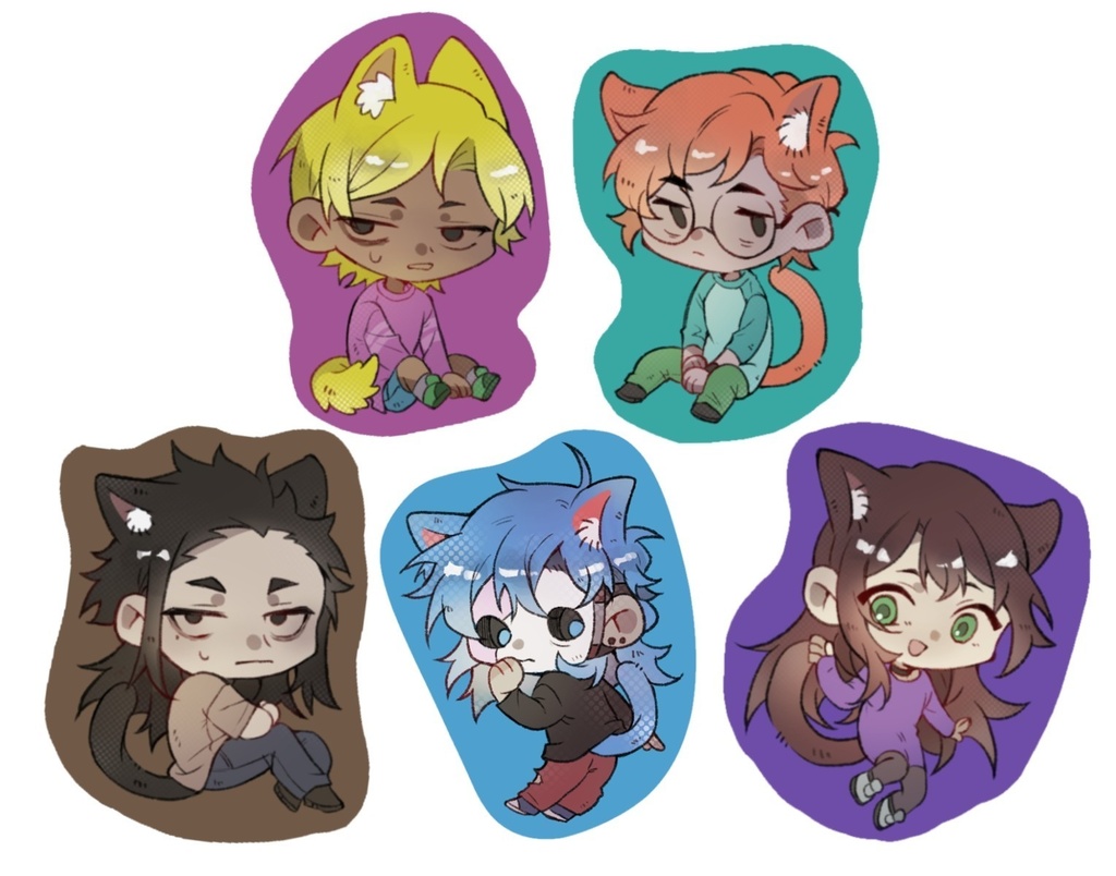 猫ステッカー詰B