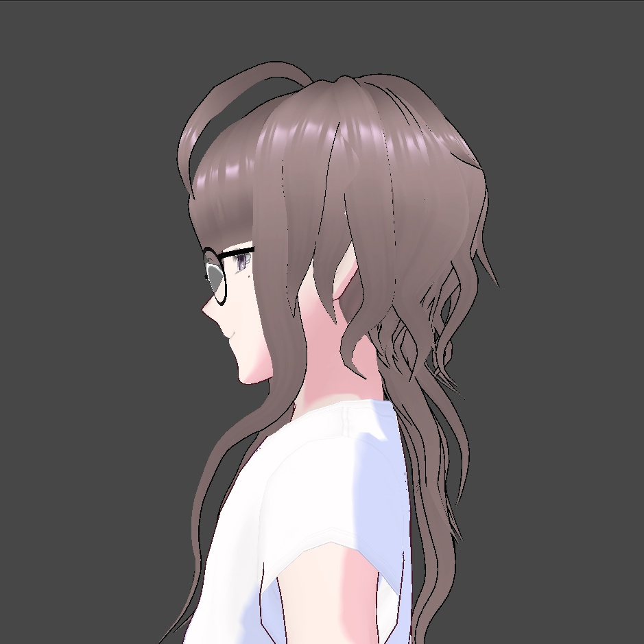 Long VRoid 1.7 Hair (Rigged)